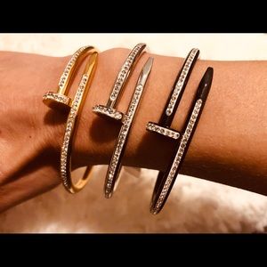 CZ 316 Stainless Steel Nail Wrap Bracelet